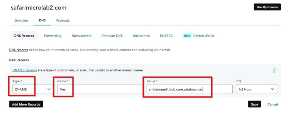 Add a Custom Domain to Azure Blob Storage | MS Cloud Bros