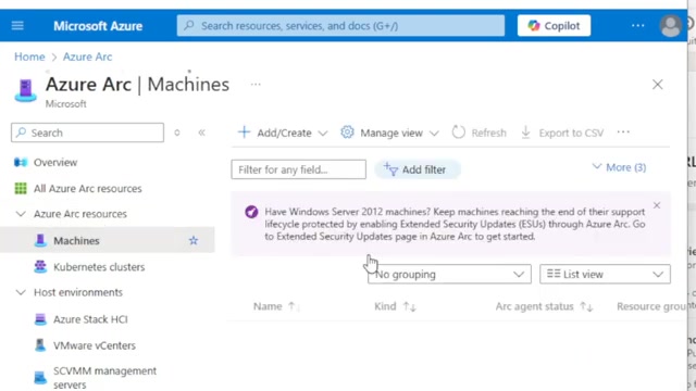 Azure Arc Machines List
