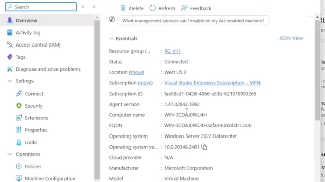 Machine Details Page